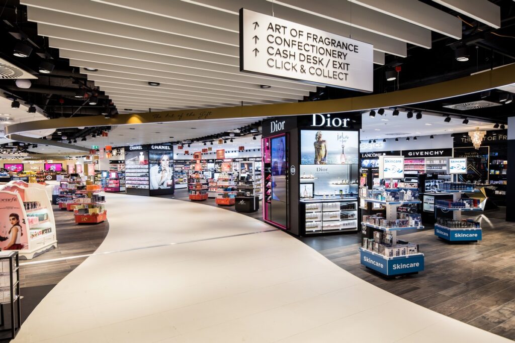 Obchody duty free v odletové zóně