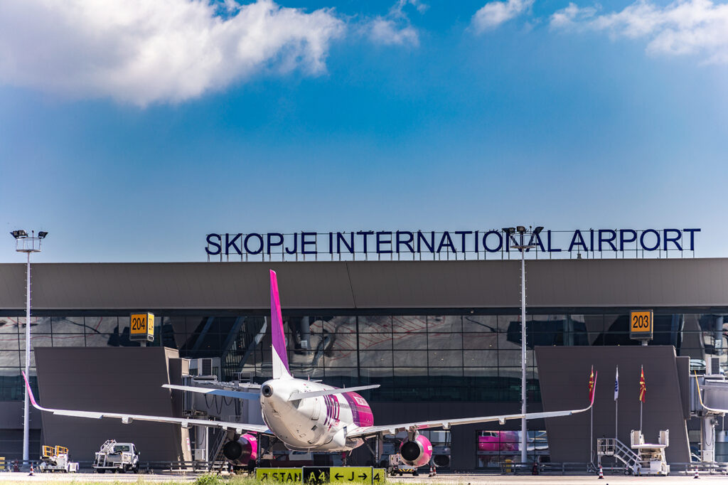 Terminál letiště ve Skopje